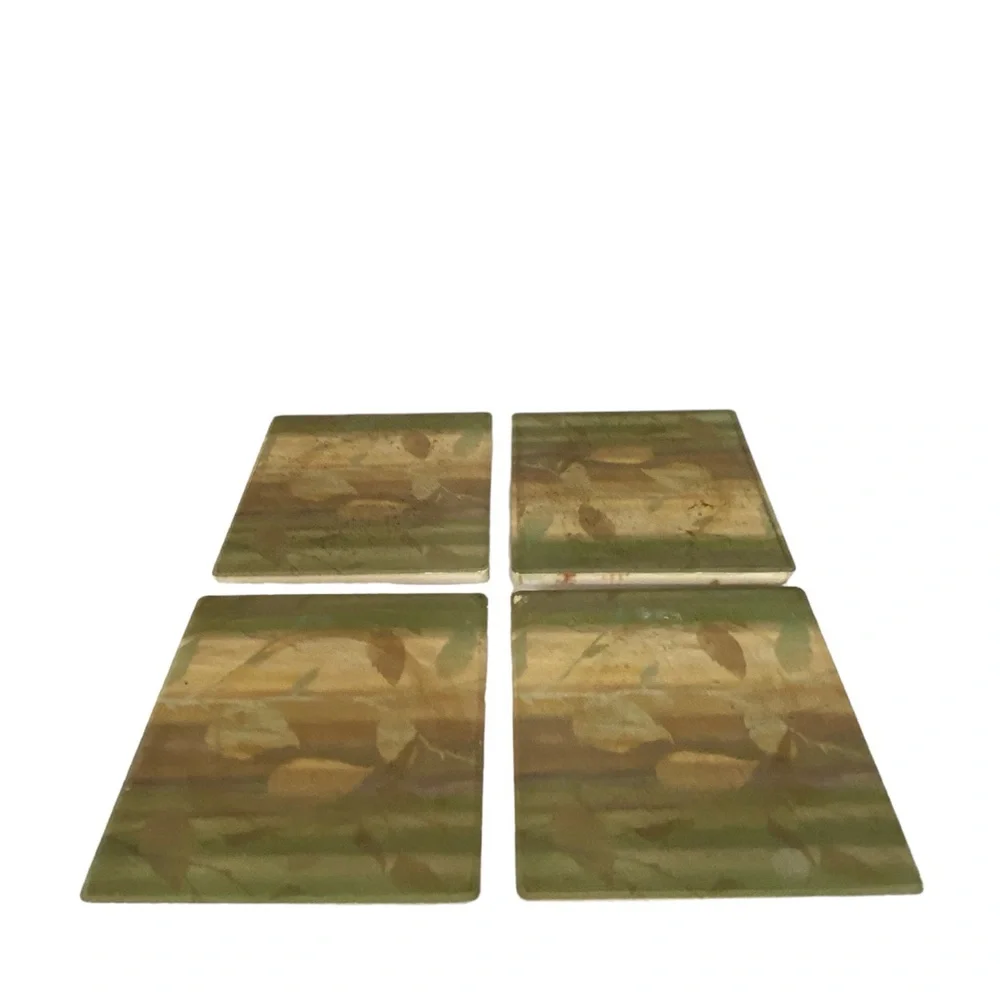 Vintage Otagiri Japan Coasters Design by Gibson Greetings Set of 4